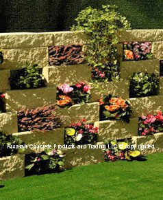 Split Block Flower Wall System